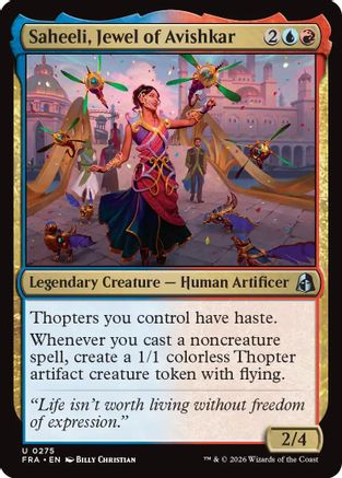 Saheeli, Jewel of Avishkar [Reality Fracture] Foil