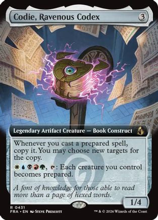 Codie, Ravenous Codex (Extended Art) [Reality Fracture] Foil