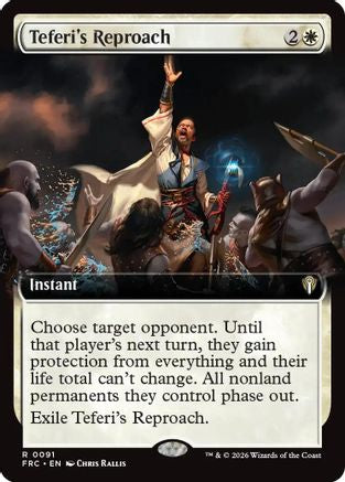 Teferi's Reproach (Extended Art) [Commander: Reality Fracture]