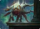 Flickering Hound Art Card (2/54) [Art Series: Reality Fracture]