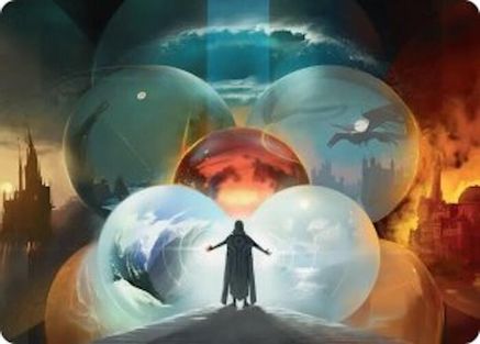 Jace's Machinations Art Card [Art Series: Reality Fracture]
