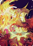 Ajani's Anguish Art Card [Art Series: Reality Fracture]