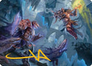 Garruk, Veiled Butcher // Garruk, Curse Breaker Art Card (Gold-Stamped Signature) [Art Series: Reality Fracture]