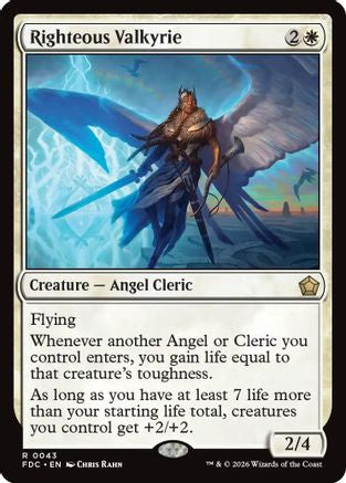 Righteous Valkyrie [Commander: Foundations]