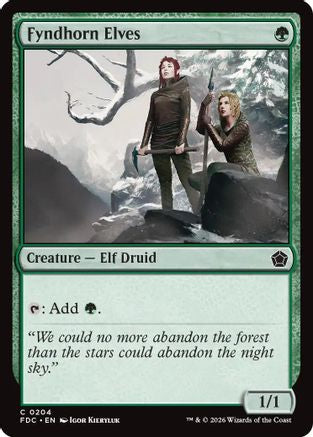 Fyndhorn Elves [Commander: Foundations]
