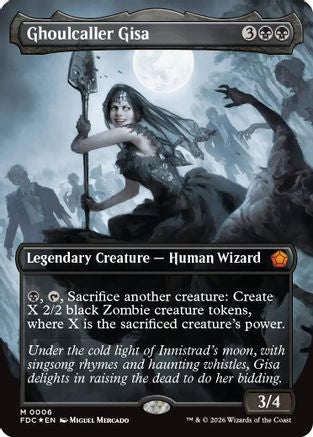 Ghoulcaller Gisa (Borderless) [Commander: Foundations] Foil