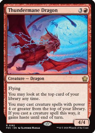 Thundermane Dragon [Commander: Foundations]