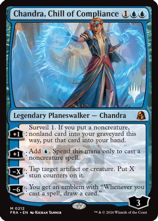 Chandra, Chill of Compliance [Promo Pack: Reality Fracture] Foil