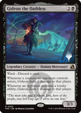Gideon the Oathless [Promo Pack: Reality Fracture] Foil