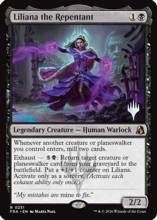 Liliana the Repentant [Promo Pack: Reality Fracture]