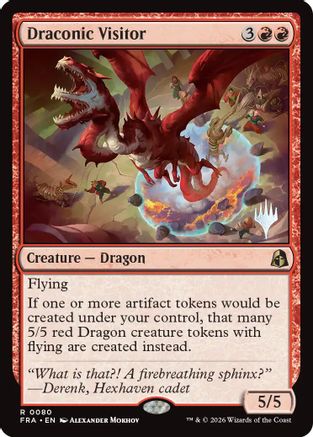 Draconic Visitor [Promo Pack: Reality Fracture] Foil