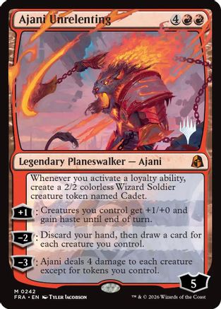 Ajani Unrelenting [Promo Pack: Reality Fracture] Foil