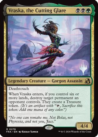 Vraska, the Cutting Glare [Promo Pack: Reality Fracture]
