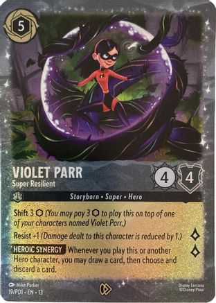 Violet Parr - Super Resilient (19) [Disney Lorcana Promo Cards] Holofoil