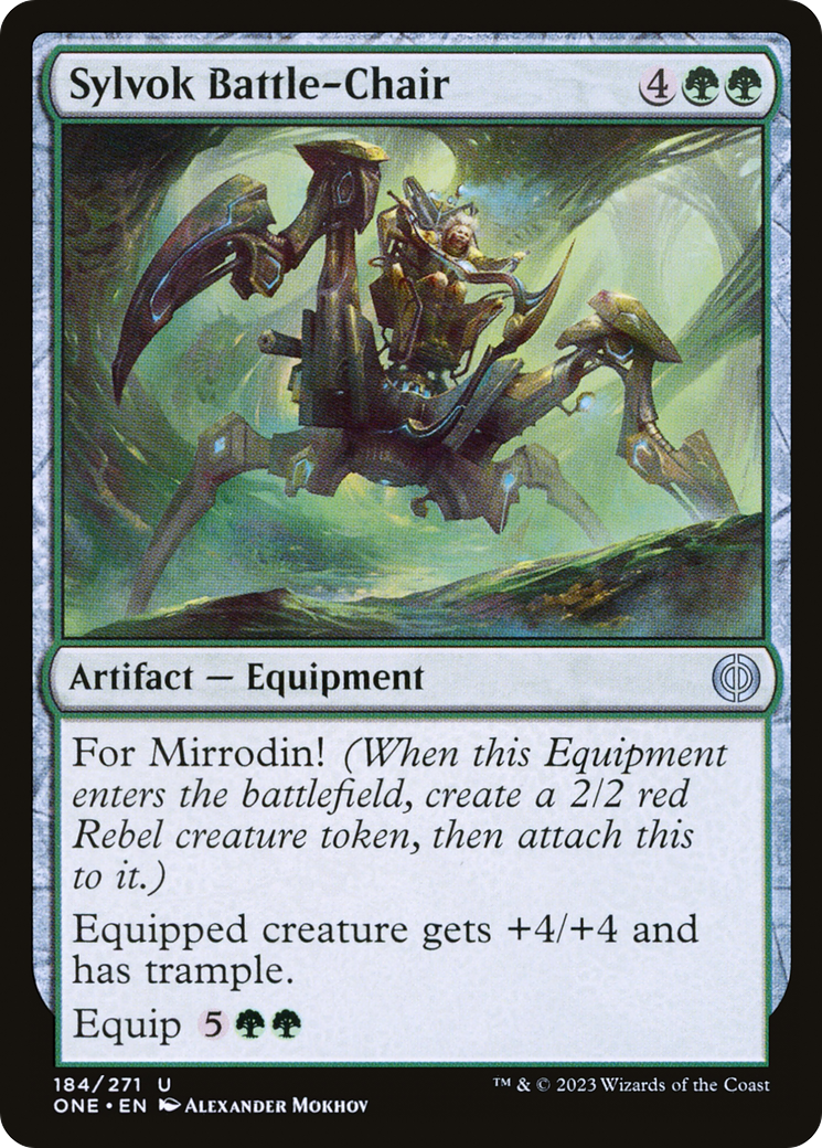 Sylvok Battle-Chair - [Phyrexia: All Will Be One]