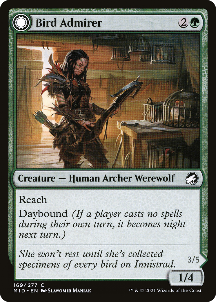 Bird Admirer - Innistrad: Midnight Hunt: (Double Faced Transform)