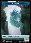 Illusion // Jace Double-Sided Token [Reality Fracture]