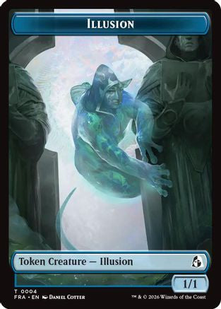 Illusion // Jace Double-Sided Token [Reality Fracture]