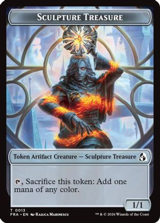 Sculpture Treasure // Beast Double-Sided Token [Reality Fracture]
