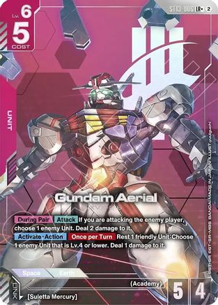 Gundam Aerial (LR+) (ST13-006) [Starter Deck 13 Silent Barrage] Holofoil