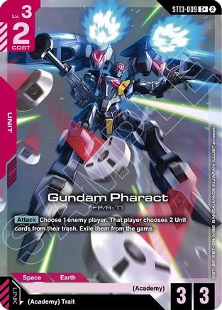 Gundam Pharact (C+) (ST13-009) [Starter Deck 13 Silent Barrage] Holofoil