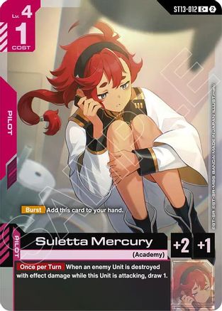 Suletta Mercury (C+) (ST13-012) [Starter Deck 13 Silent Barrage] Holofoil