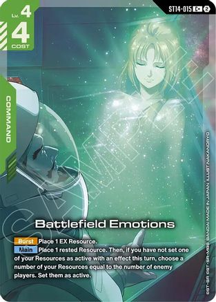 Battlefield Emotions (C+) (ST14-015) [Starter Deck 14 Heavy Dominion] Holofoil