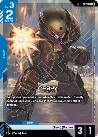 Acguy (C+) (ST11-002) [Starter Deck 11 Aquatic Assault] Holofoil