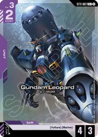 Gundam Leopard (C+) (ST11-007) [Starter Deck 11 Aquatic Assault] Holofoil