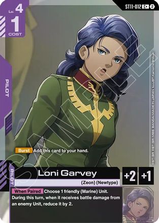 Loni Garvey (C+) (ST11-012) [Starter Deck 11 Aquatic Assault] Holofoil