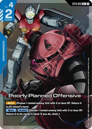 Poorly Planned Offensive (C+) (ST11-013) [Starter Deck 11 Aquatic Assault] Holofoil