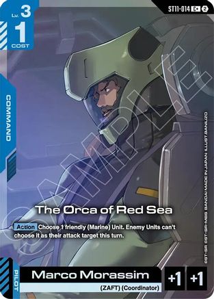 The Orca of Red Sea (C+) (ST11-014) [Starter Deck 11 Aquatic Assault] Holofoil