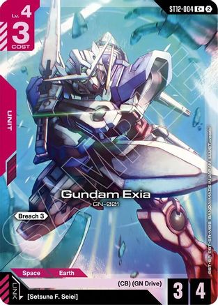 Gundam Exia (C+) (ST12-004) [Starter Deck 12 Raging Onslaught] Holofoil