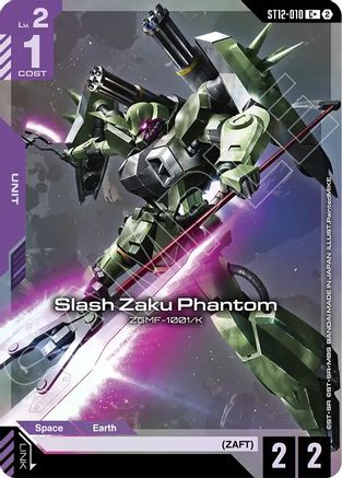 Slash Zaku Phantom (C+) (ST12-010) [Starter Deck 12 Raging Onslaught] Holofoil
