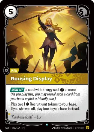 Rousing Display (127/167) [Radiance] Foil