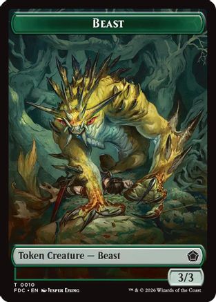 Beast // Phyrexian Beast Double-Sided Token [Commander: Foundations]