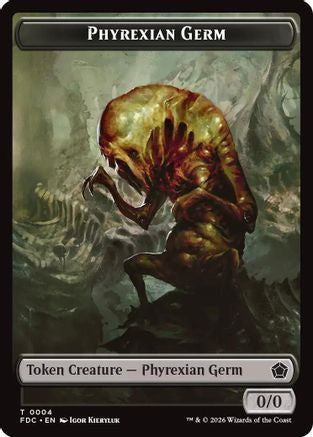 Phyrexian Germ // Phyrexian Beast Double-Sided Token [Commander: Foundations]