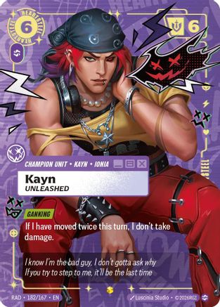 Kayn, Unleashed (Showcase) (182/167) [Radiance] Foil