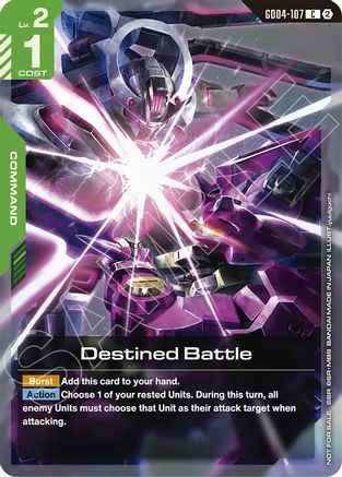 Destined Battle (Store Tournament Participation Pack 06) (GD04-107) [Gundam Promotional Cards] Holofoil