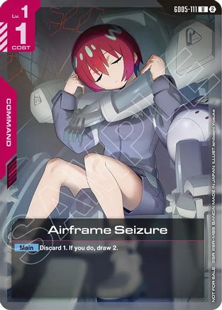 Airframe Seizure (Store Tournament Participation Pack 06) (GD05-111) [Gundam Promotional Cards] Holofoil