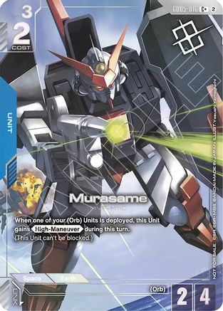 Murasame (Store Tournament Winner Pack 06) (GD05-016) [Gundam Promotional Cards] Holofoil