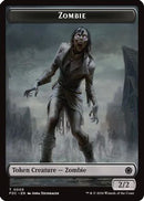 Zombie // Zombie Knight Double-Sided Token [Commander: Foundations]