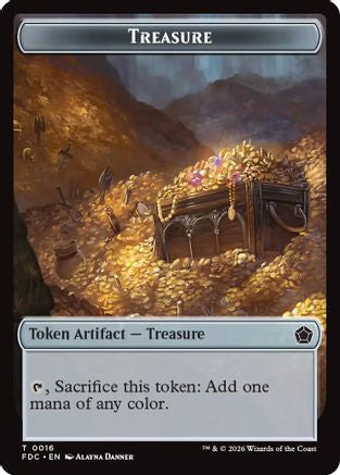 Treasure // The Monarch Double-Sided Token [Commander: Foundations]