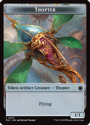 Thopter // Myr Double-Sided Token [Commander: Foundations]