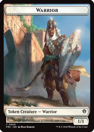 Warrior // Insect Double-Sided Token [Commander: Reality Fracture] Foil