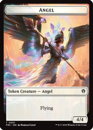Angel // Myr Double-Sided Token [Commander: Reality Fracture] Foil