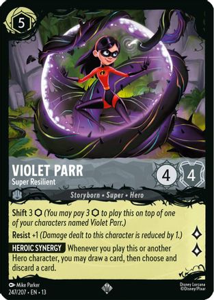 Violet Parr - Super Resilient (247/207) [Illumineers Quest The Great Hunny Rescue] Cold Foil