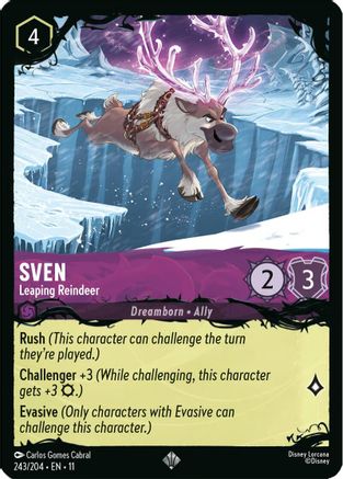 Sven - Leaping Reindeer (243/204) [Illumineers Quest The Great Hunny Rescue] Cold Foil