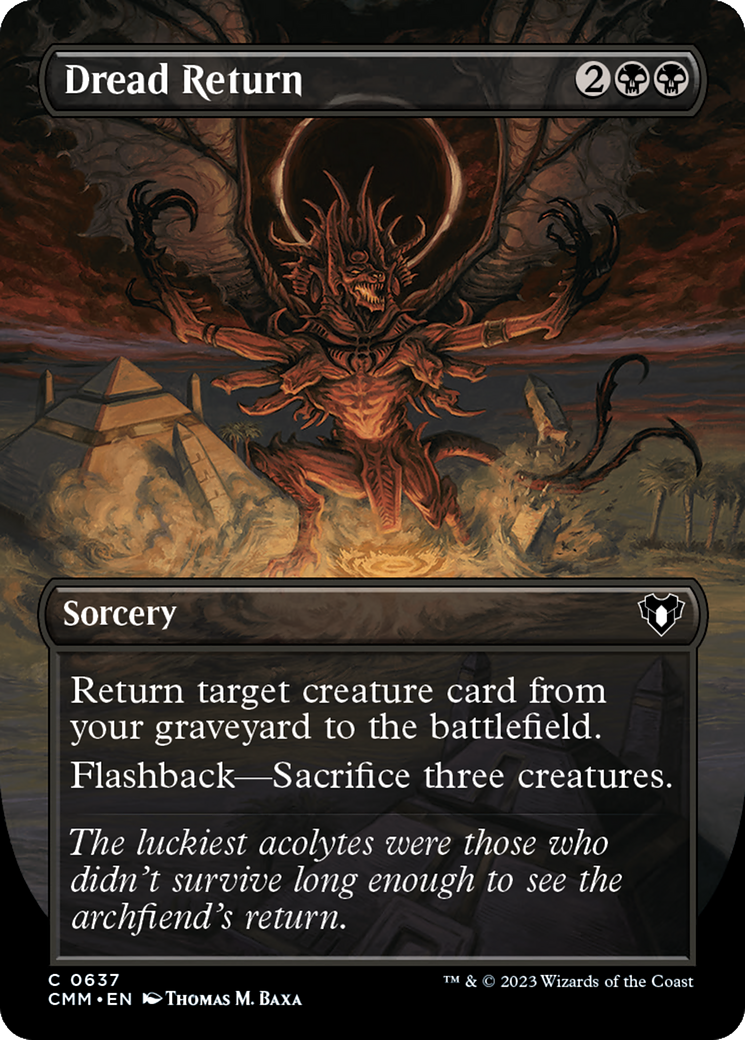 Dread Return (Borderless) [Commander Masters]