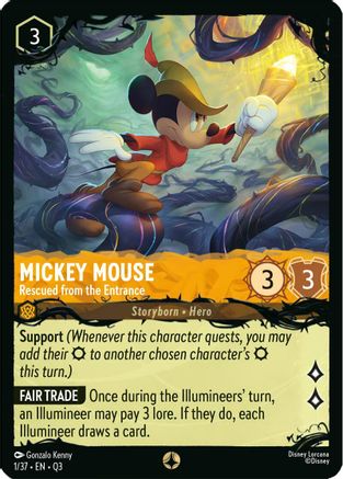 Mickey Mouse - Rescued from the Entrance (1/37) [Illumineers Quest The Great Hunny Rescue]
